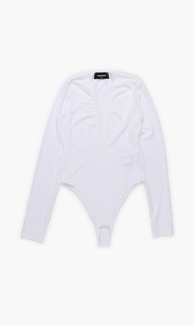 

Dsquared2 Cotton Long Sleeves Leotard