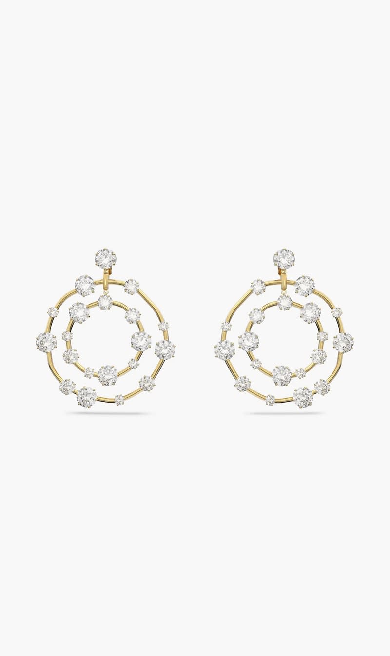 

Swarovski Gold Constella Clip Earrings for Women | The Deal Outlet