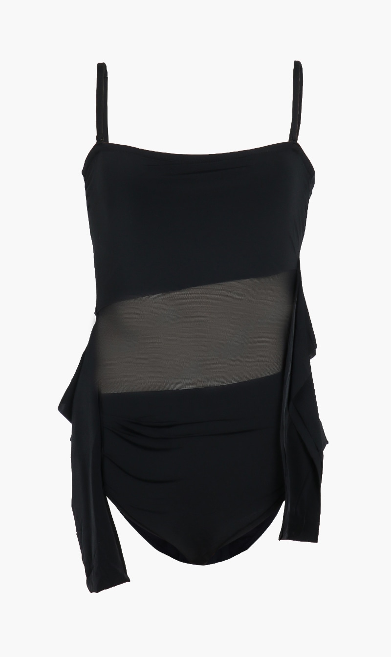 

Noir Mesh Swimsuit, Black