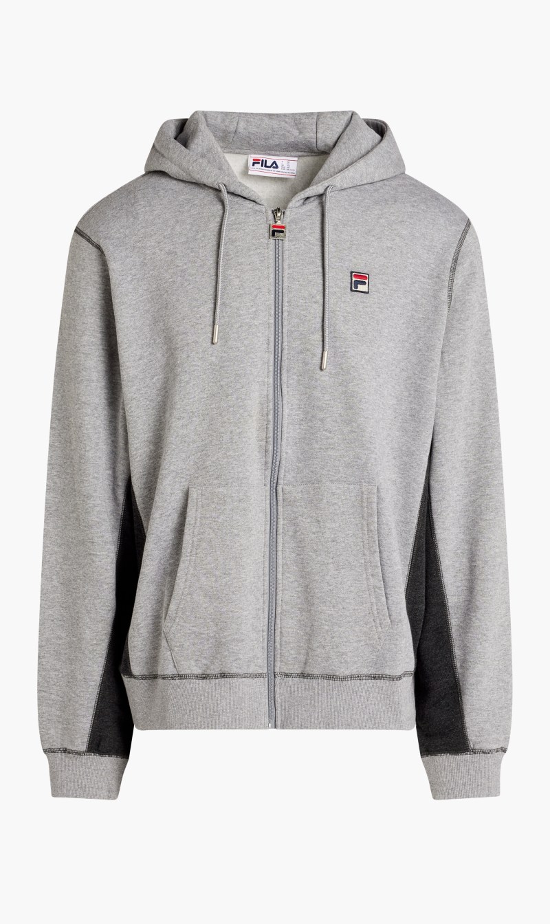 

Fila Grey Mick Zip Thru Hoody for Men | The Deal Outlet