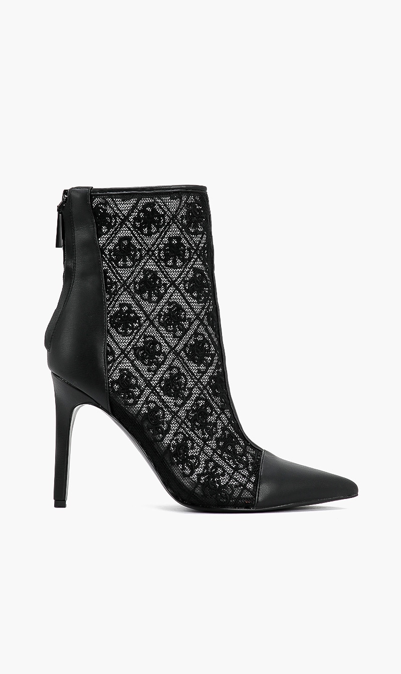 

Guess Black Sinthy Mesh Boots for Women | The Deal Outlet