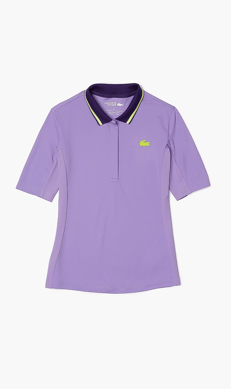 

Lacoste Sport Thermo-regulating Piqué Tennis Polo, Purple