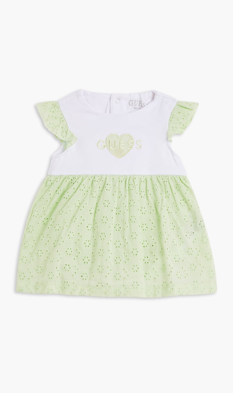 

Guess Green Bodysuit Stretch Jersey Dress for Girls | The Deal Outlet