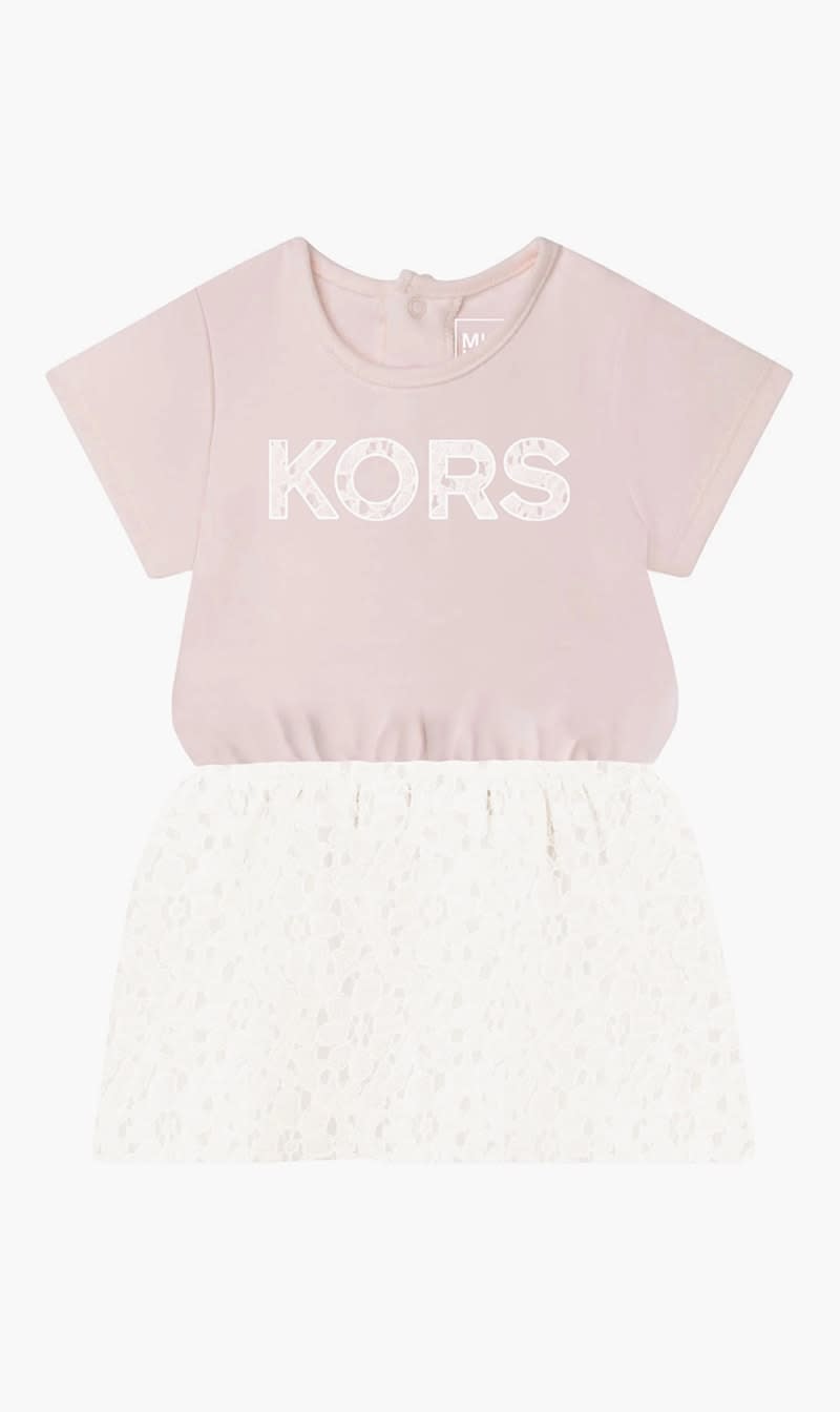 

Michael Kors Pink Logo Dress for Girls | The Deal Outlet
