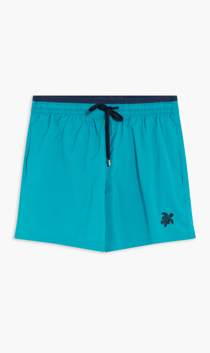 

Vilebrequin Blue Solid Elasticated Shorts for Men | The Deal Outlet