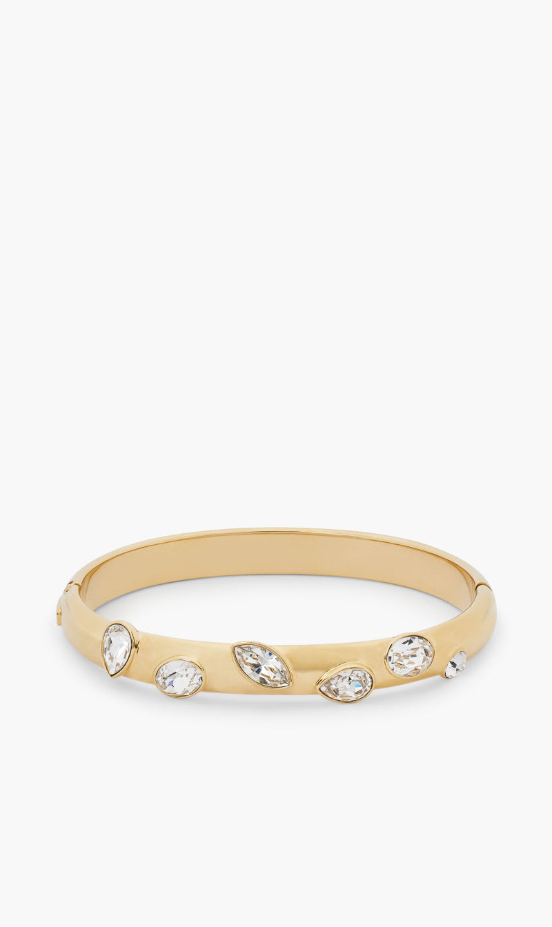

Swarovski Dextera Bangle Crystal Whi/gos L for Women | The Deal Outlet