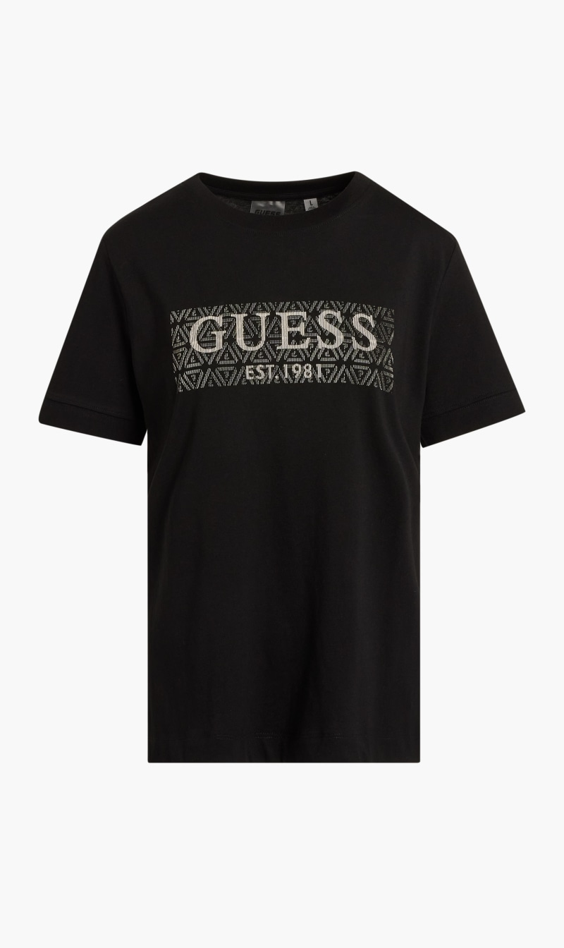 

Guess Black Casual Beulah T-shirt for Women | The Deal Outlet