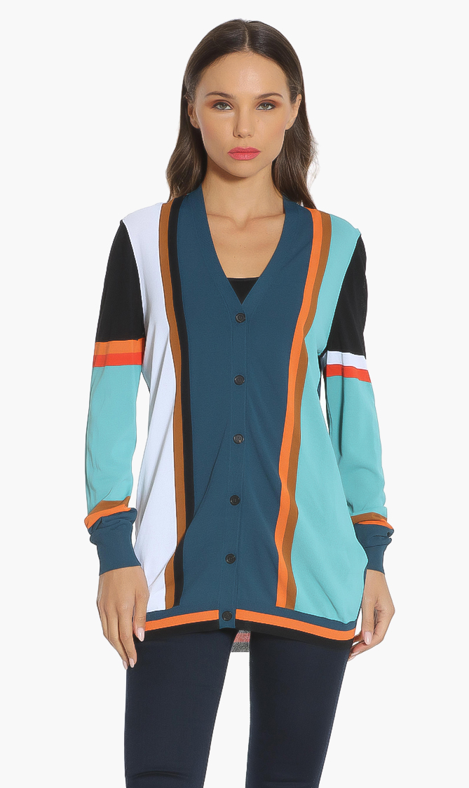 

Salvatore Ferragamo Striped Cardigan