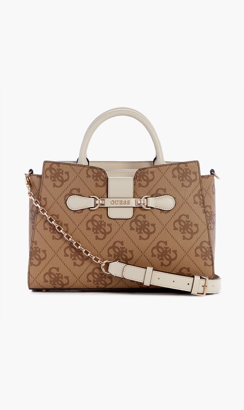 

Guess Brown Nolana Girlfriend Satchel for Women | The Deal Outlet