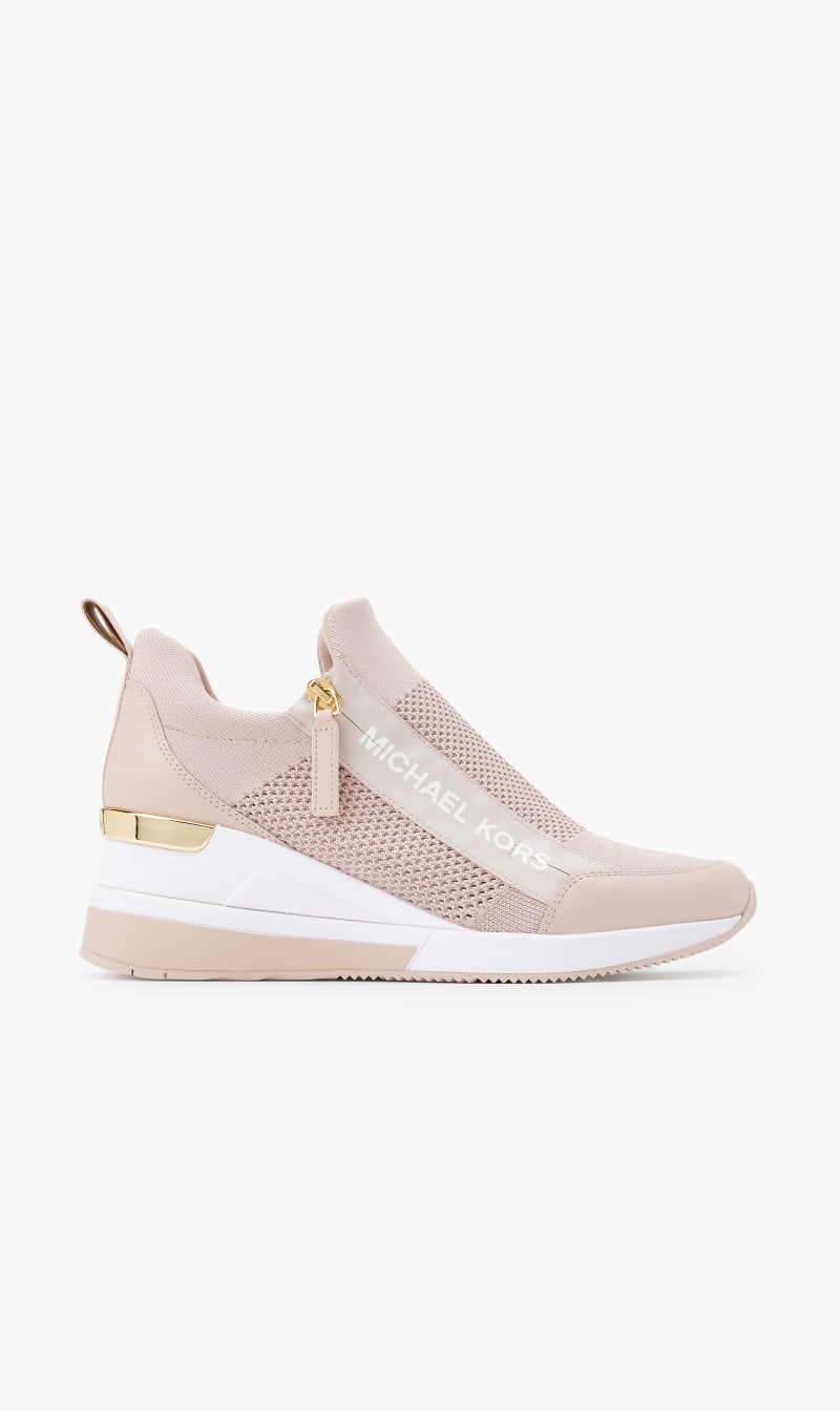

Michael Kors Pink Willis Wedge Trainer for Women | The Deal Outlet
