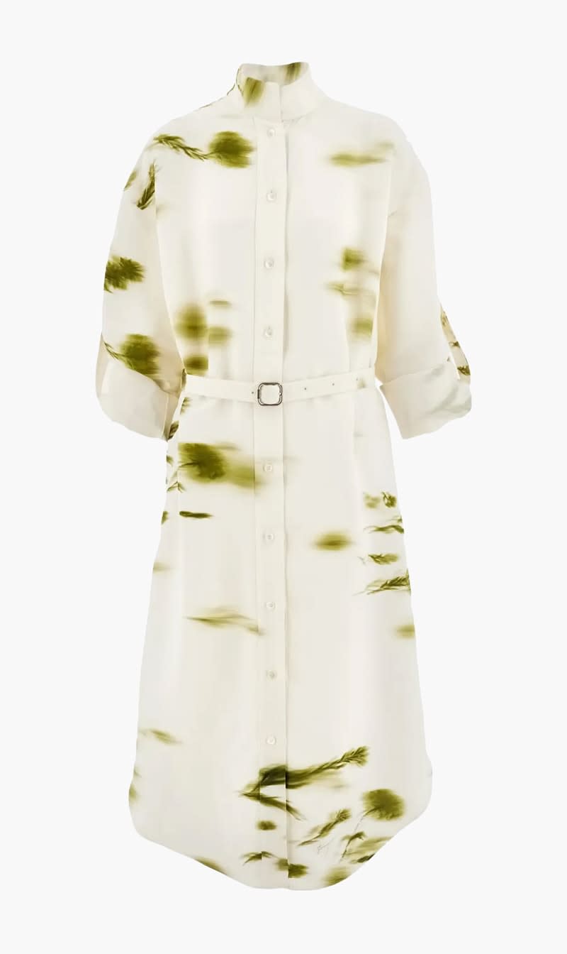 Ferragamo Multi-color Blossom Print Midi Shirt Dress for Women
