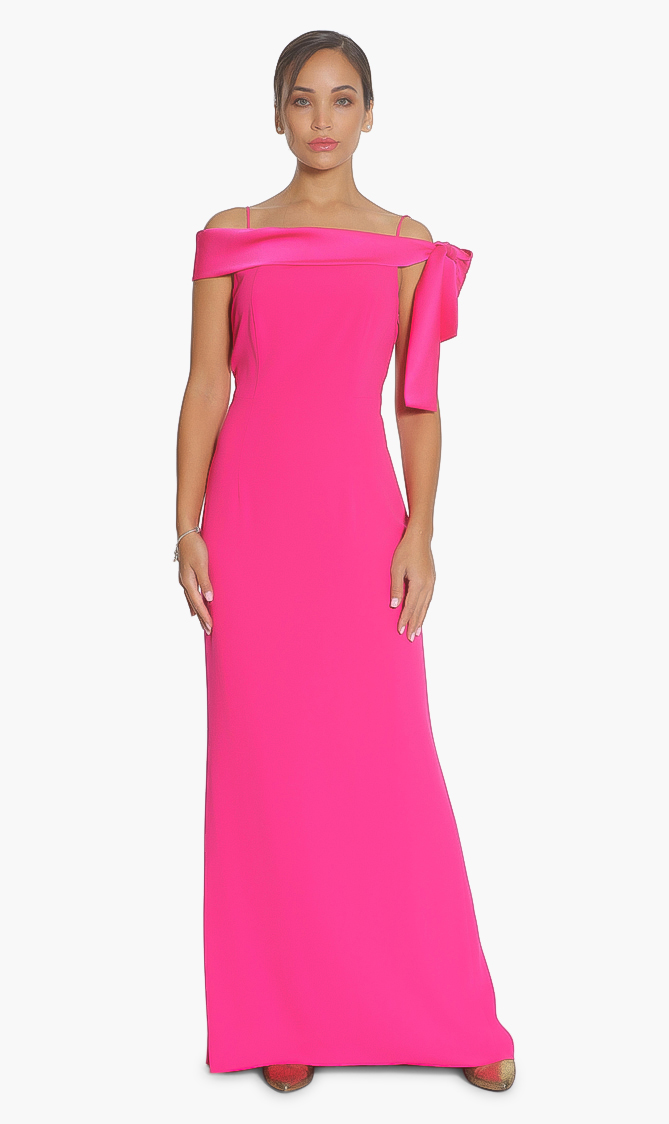 

Paule Ka Strappy Bow Side Dress