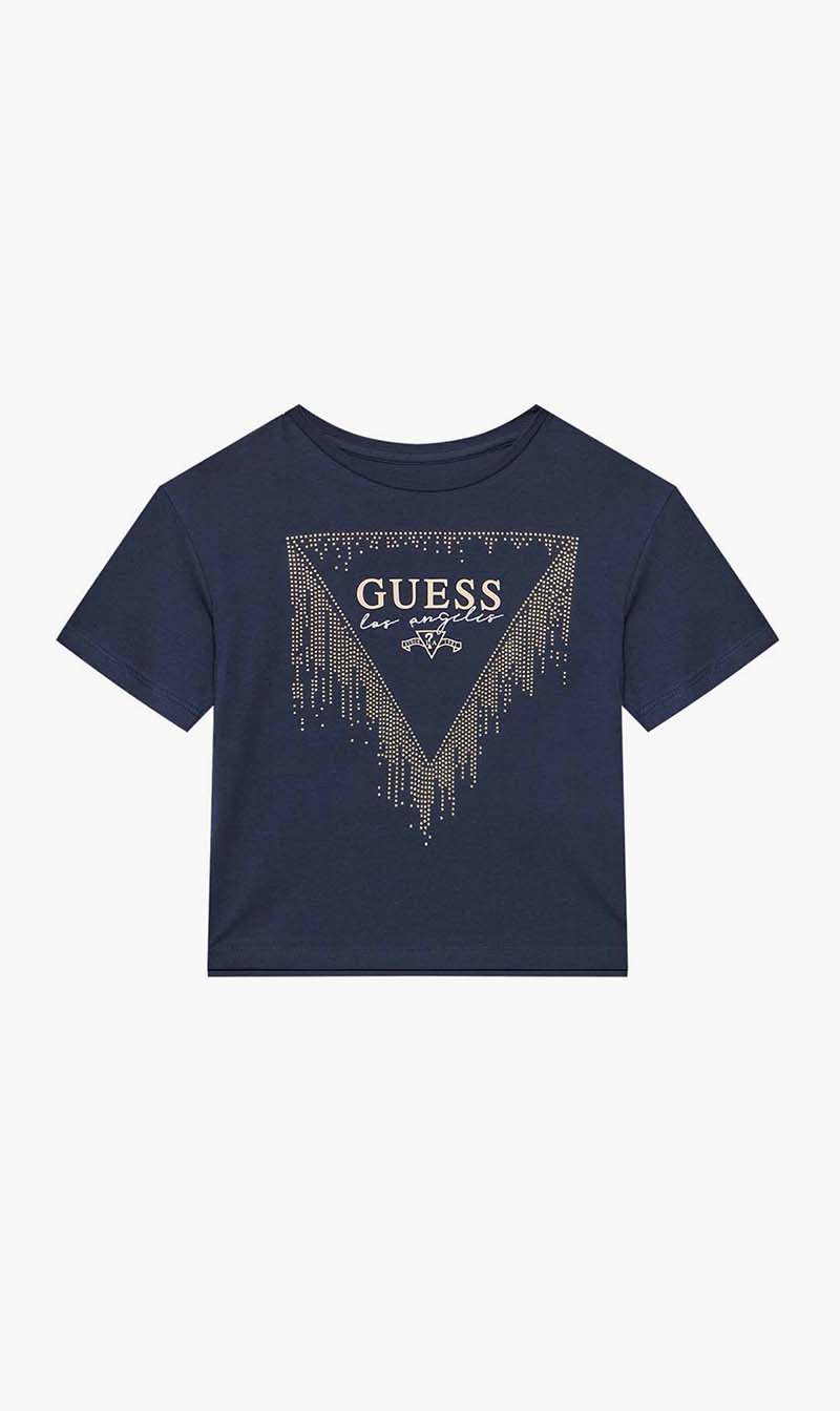 

Guess Blue Midi Ss T-shirt for Girls | The Deal Outlet