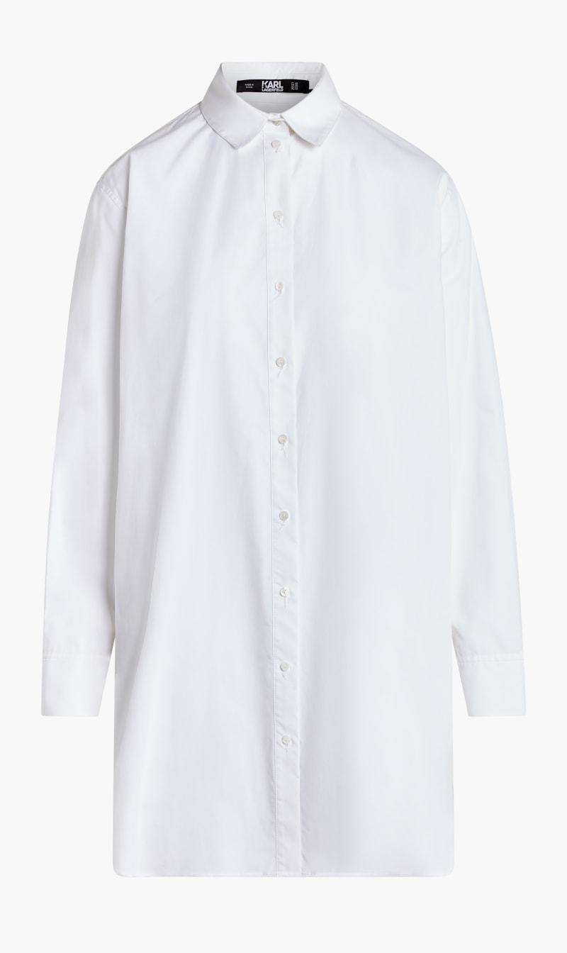 

Embellished Tunic Shirt, Blue