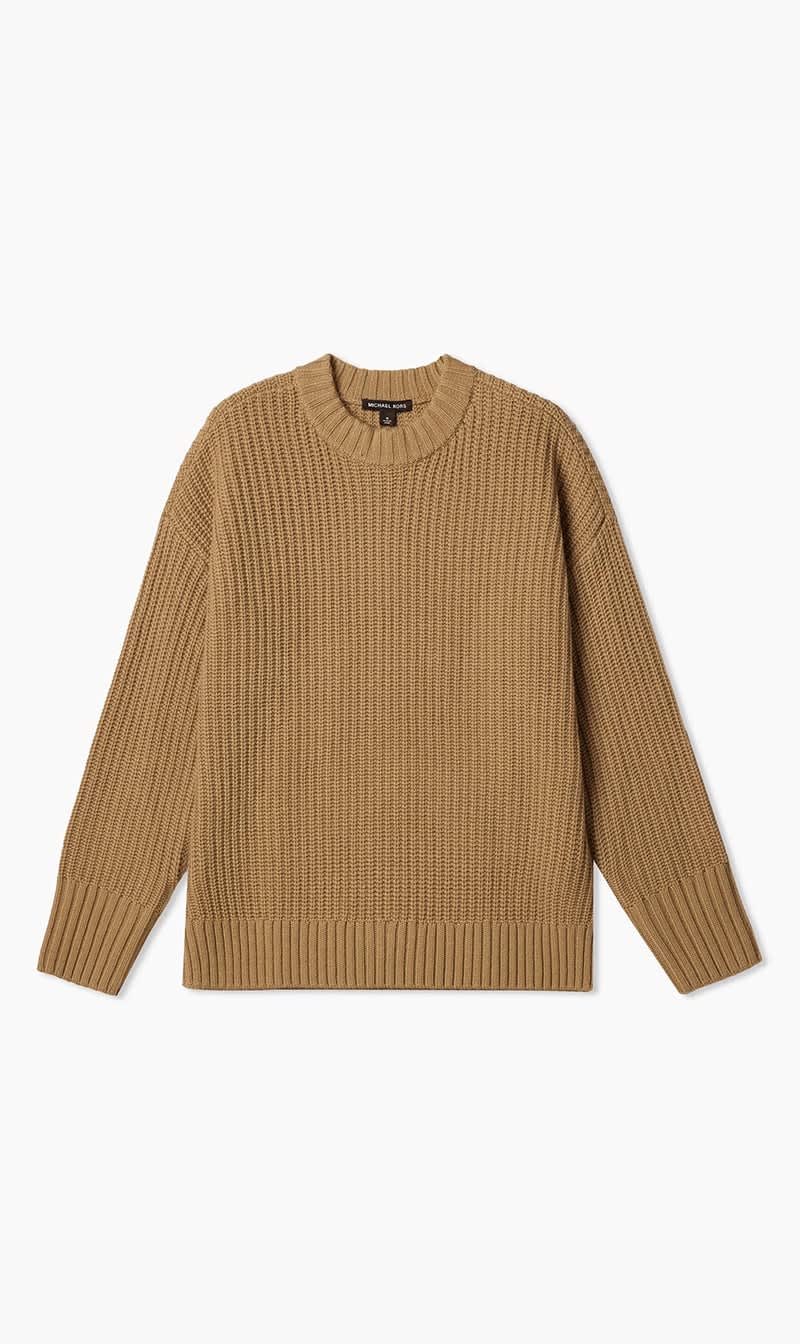 

Michael Kors Brown Ribbed Wool And Cashmere Blend Sweater for Men | The Deal Outlet