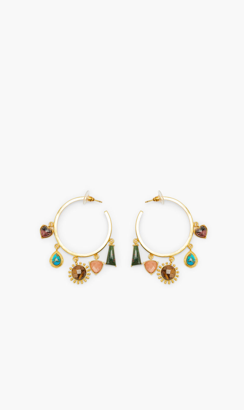 

Zariin Multi-color Dream In Colour Hoop Earrings for Women | The Deal Outlet
