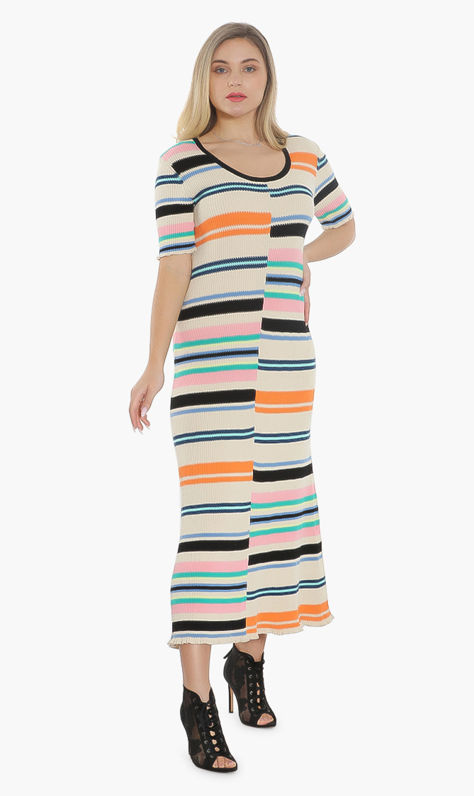 

Kenzo Bodycon Stripes Dress