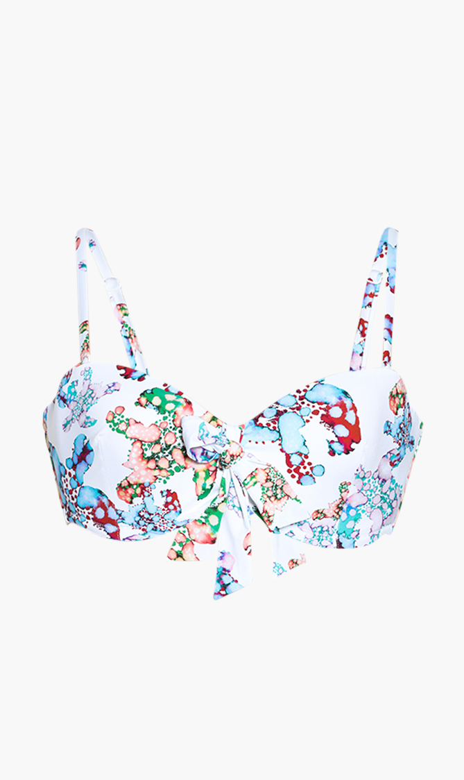 

Lucie Underwire Bikini Top, White