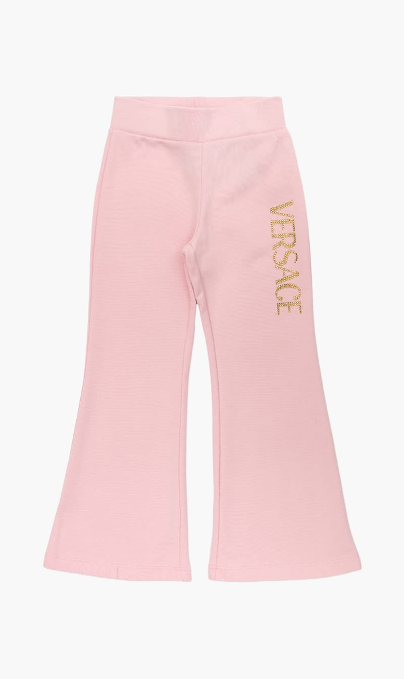 Versace Pink Sweatpant Fleece + Strass Versace for Girls