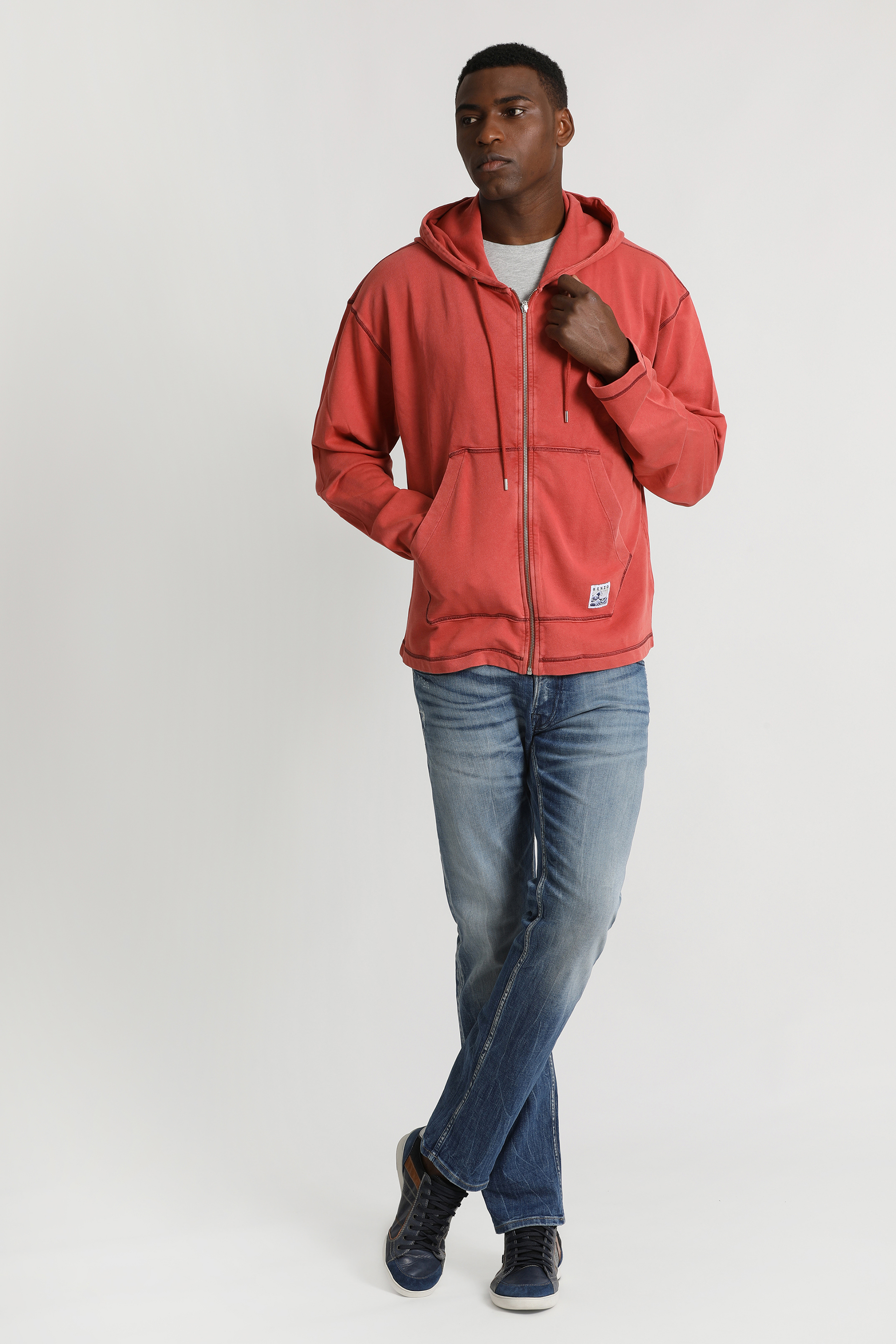 

Hooded 'kanagawa Wave' Sweatshirt