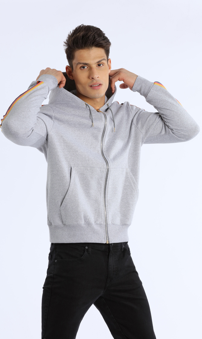 

Paul Smith Zip Through Taped Seam Hoodie