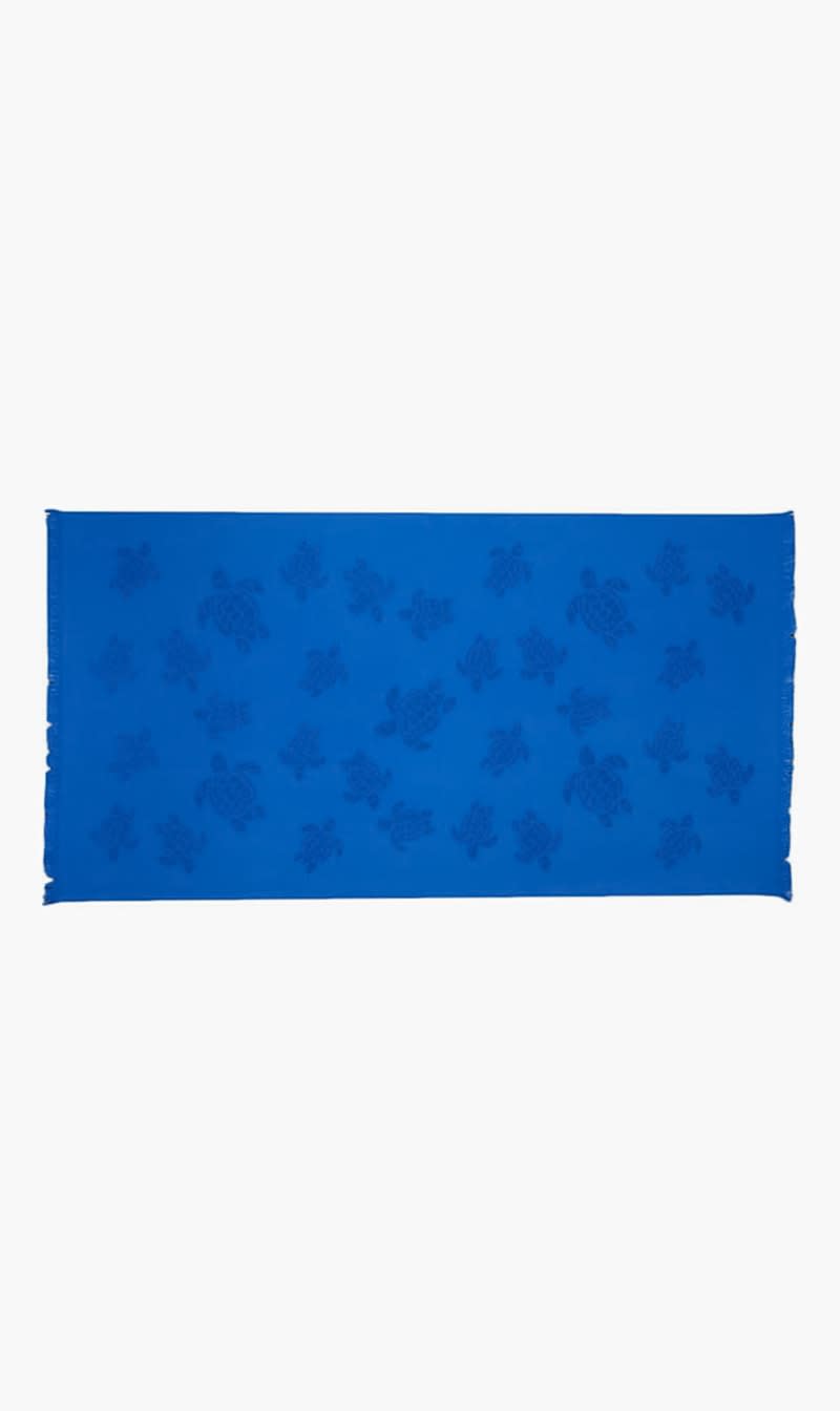 

Vilebrequin Blue Jacquard Beach Towel | The Deal Outlet
