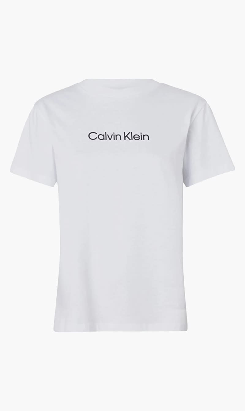 

Calvin Klein White Hero Logo Regular T for Women | The Deal Outlet