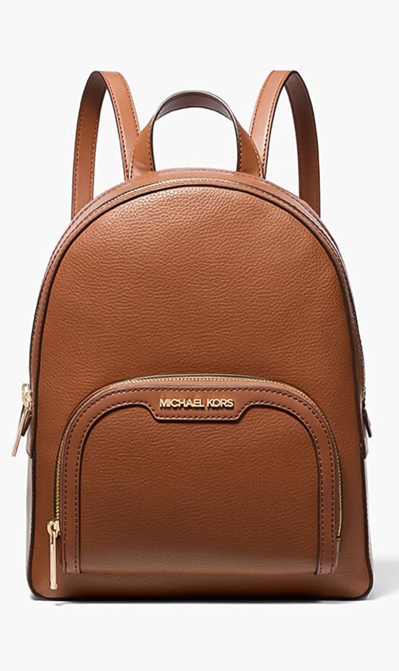 

Michael Kors Brown Md Zip Pkt Backpack for Women | The Deal Outlet