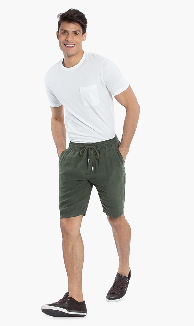 

Vilebrequin Solid Linen Bermuda