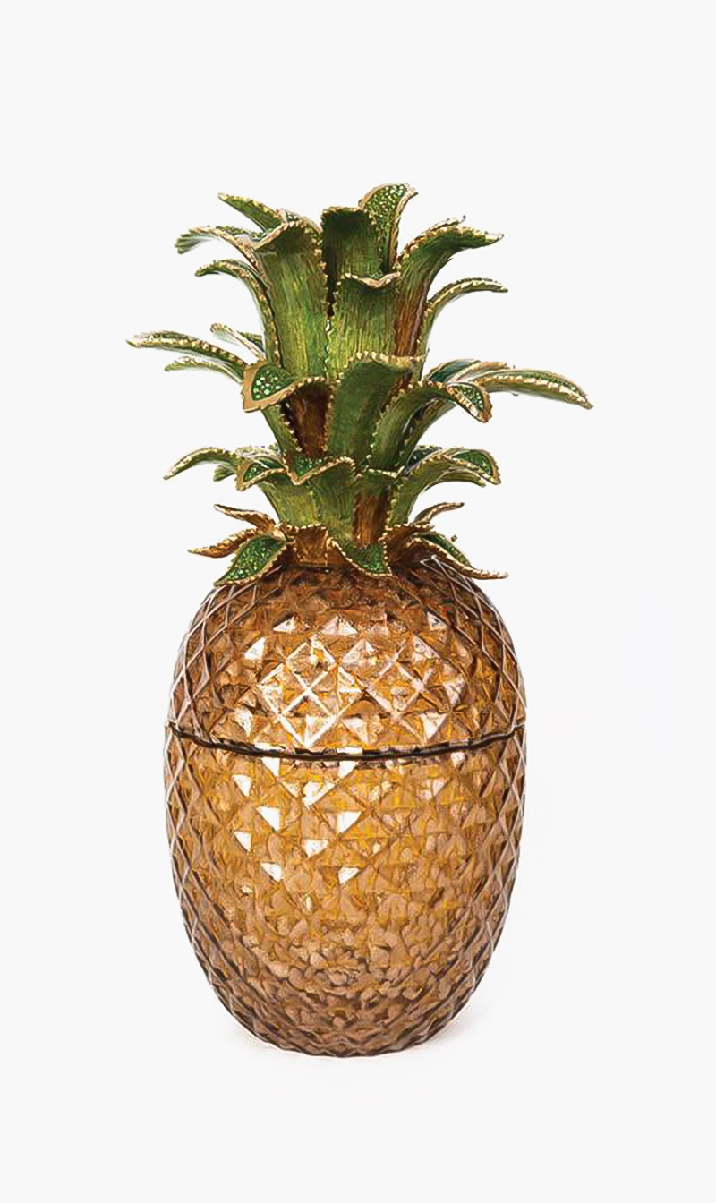 

Jay Strongwater Winston Pineapple Jeweled Glass Jar