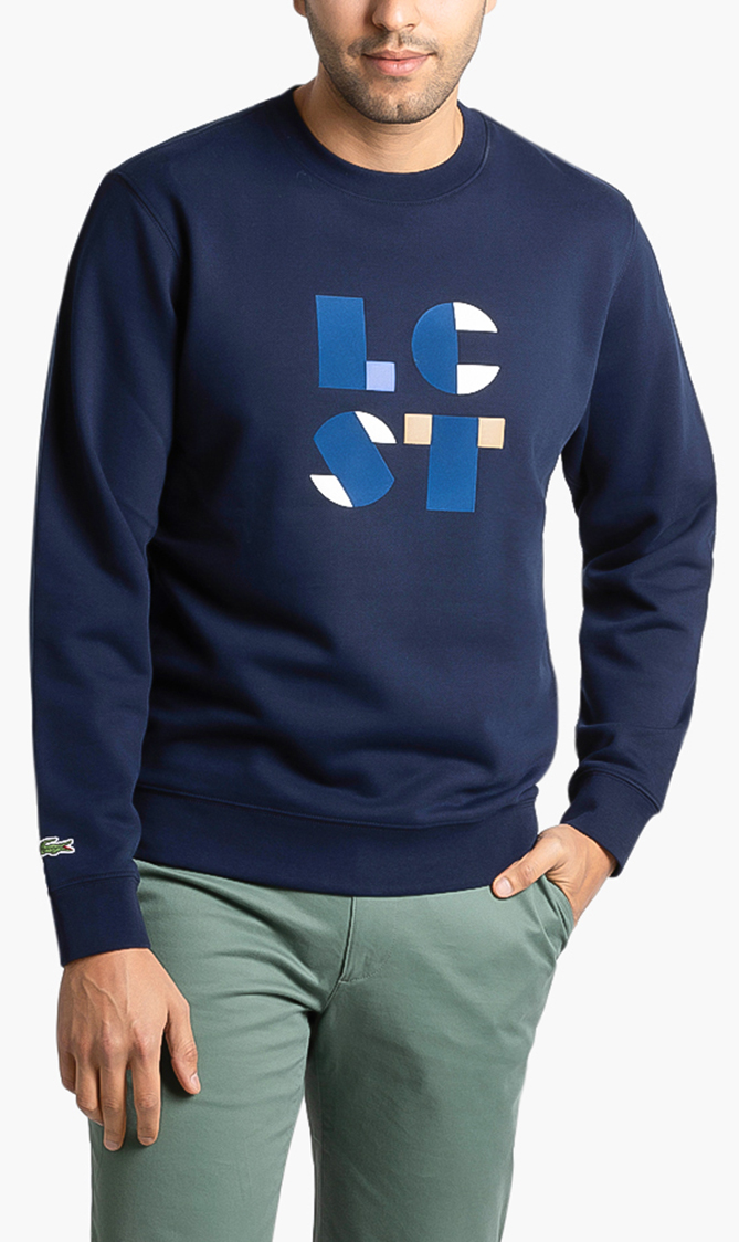 

LACOSTE Crew Neck Lcst Cotton Fleece Sweatshirt
