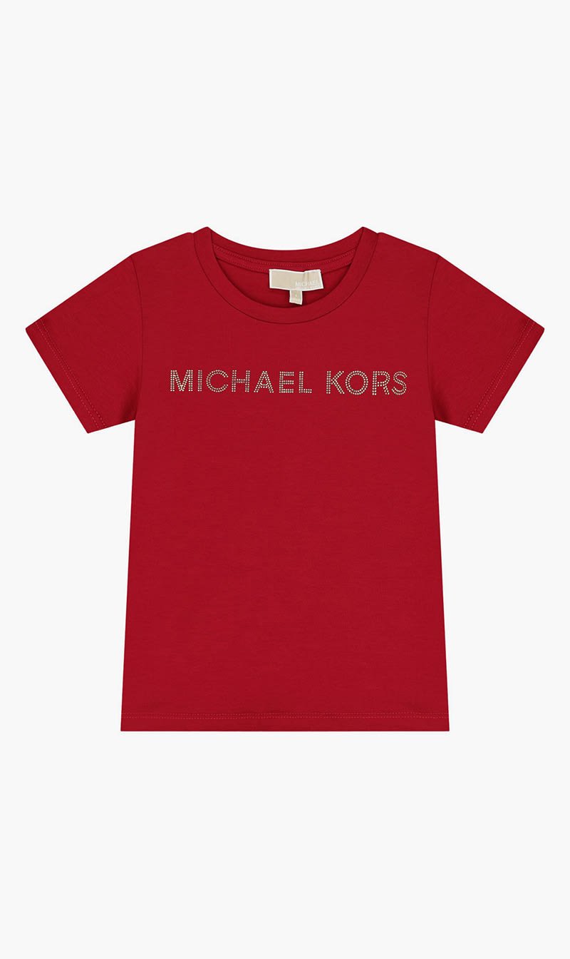 

Michael Kors Red Logo T-shirt for Girls | The Deal Outlet