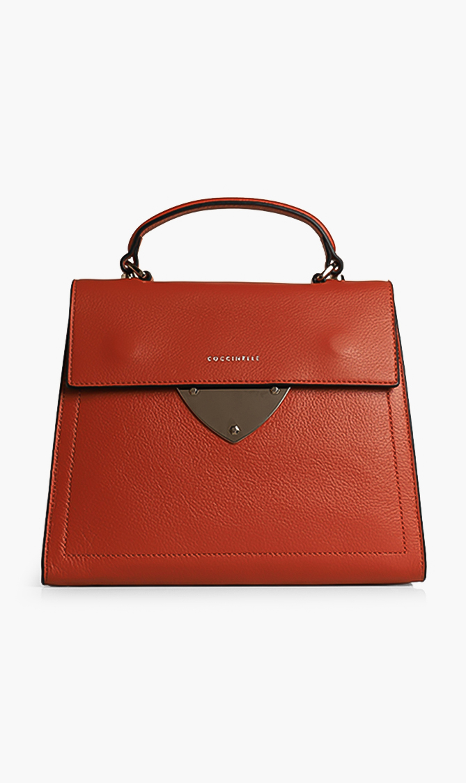 

COCCINELLE Grain Leather Crossbody Bag