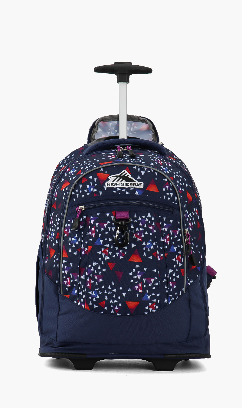 

Triangle Party Wheeled Backpack, Blue