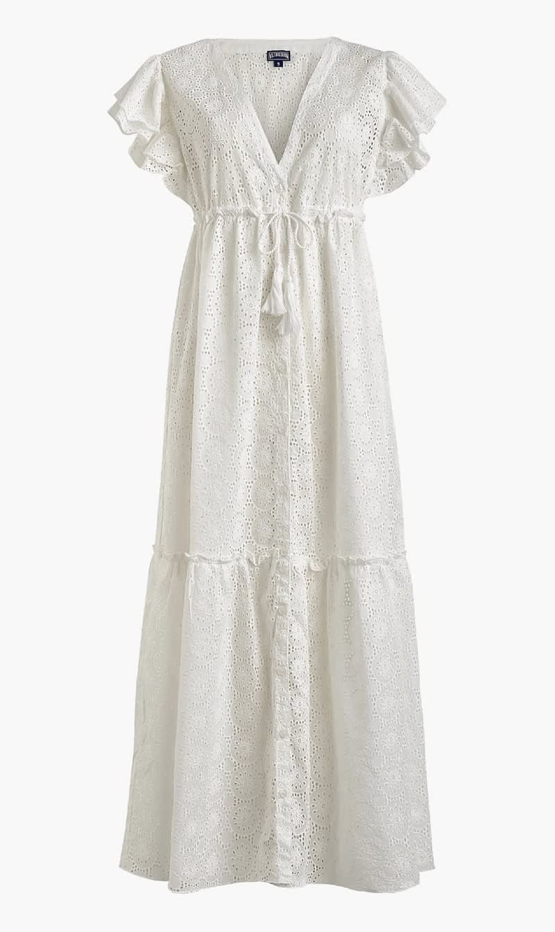 

Vilebrequin Beige Bilitis Av762 Hs24 Voile Brod Angl Off-white for Women | The Deal Outlet