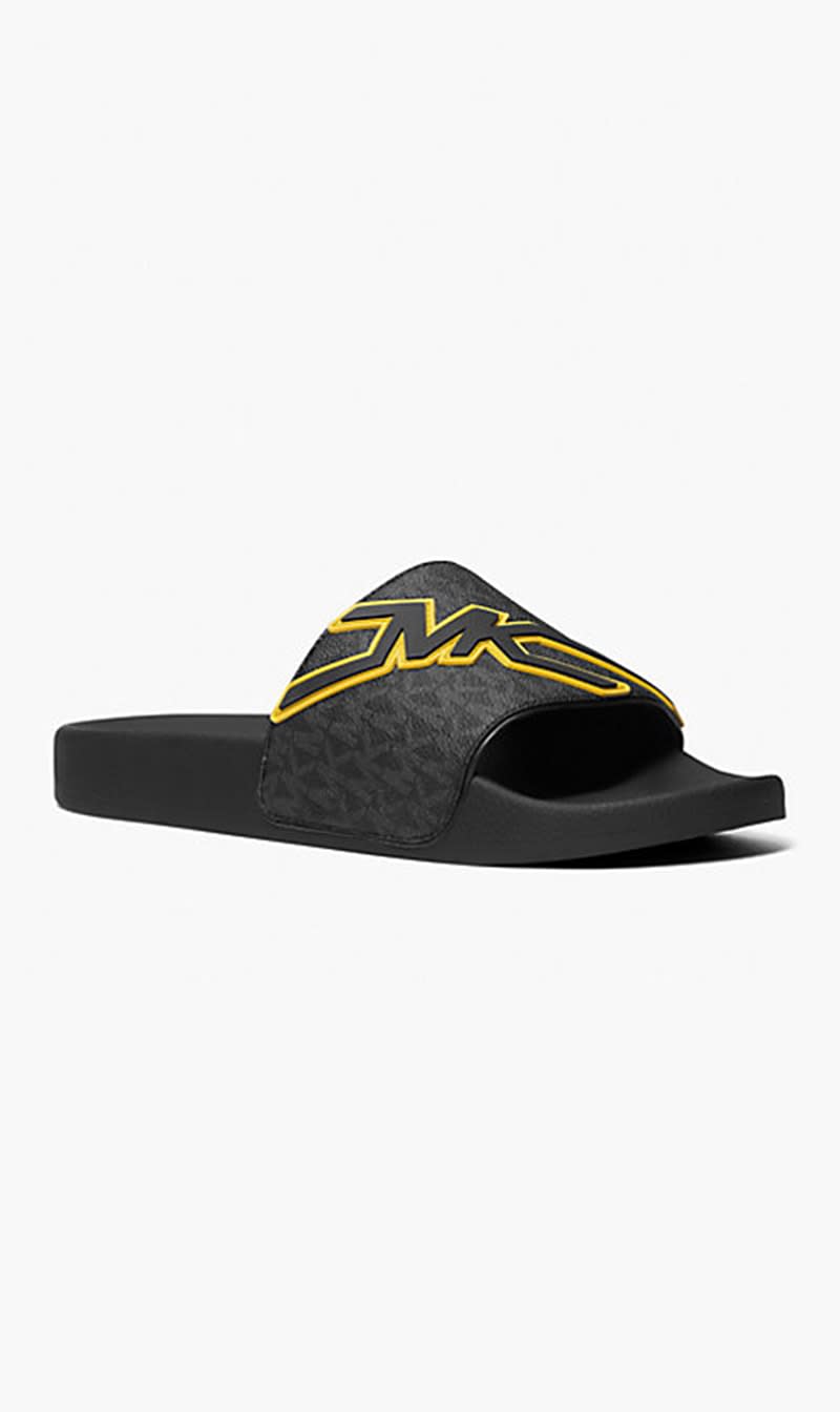 Multi Color Michael Kors Multi-color Dawson Signature Logo Slide Sandal for Men