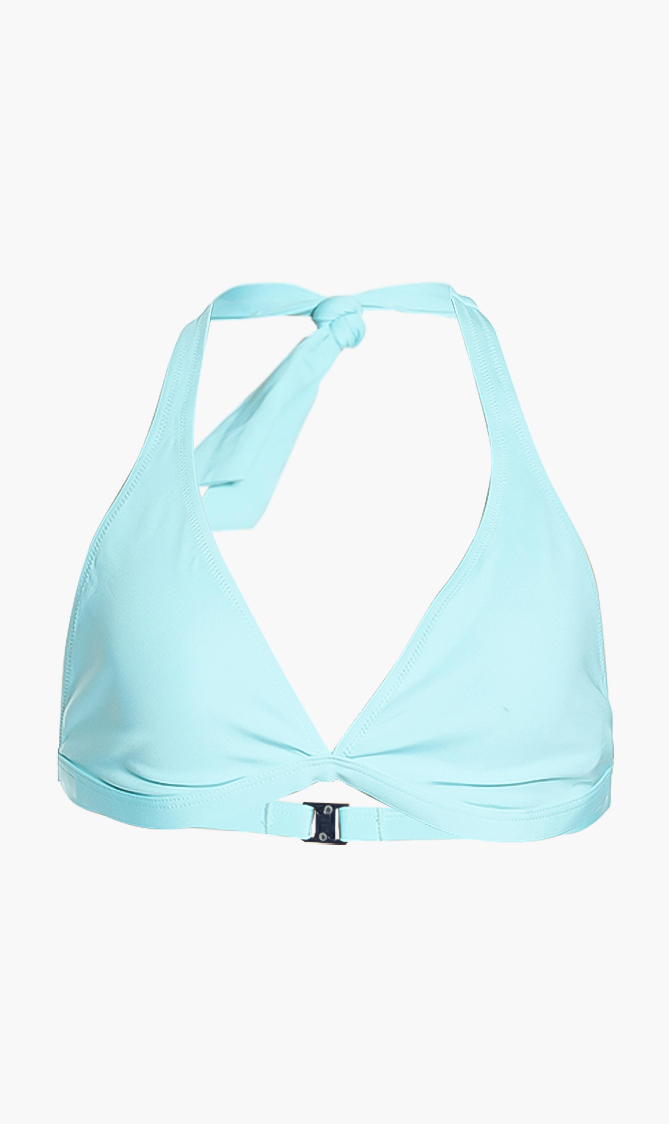 

Flavia Halter Bikini Top, Blue