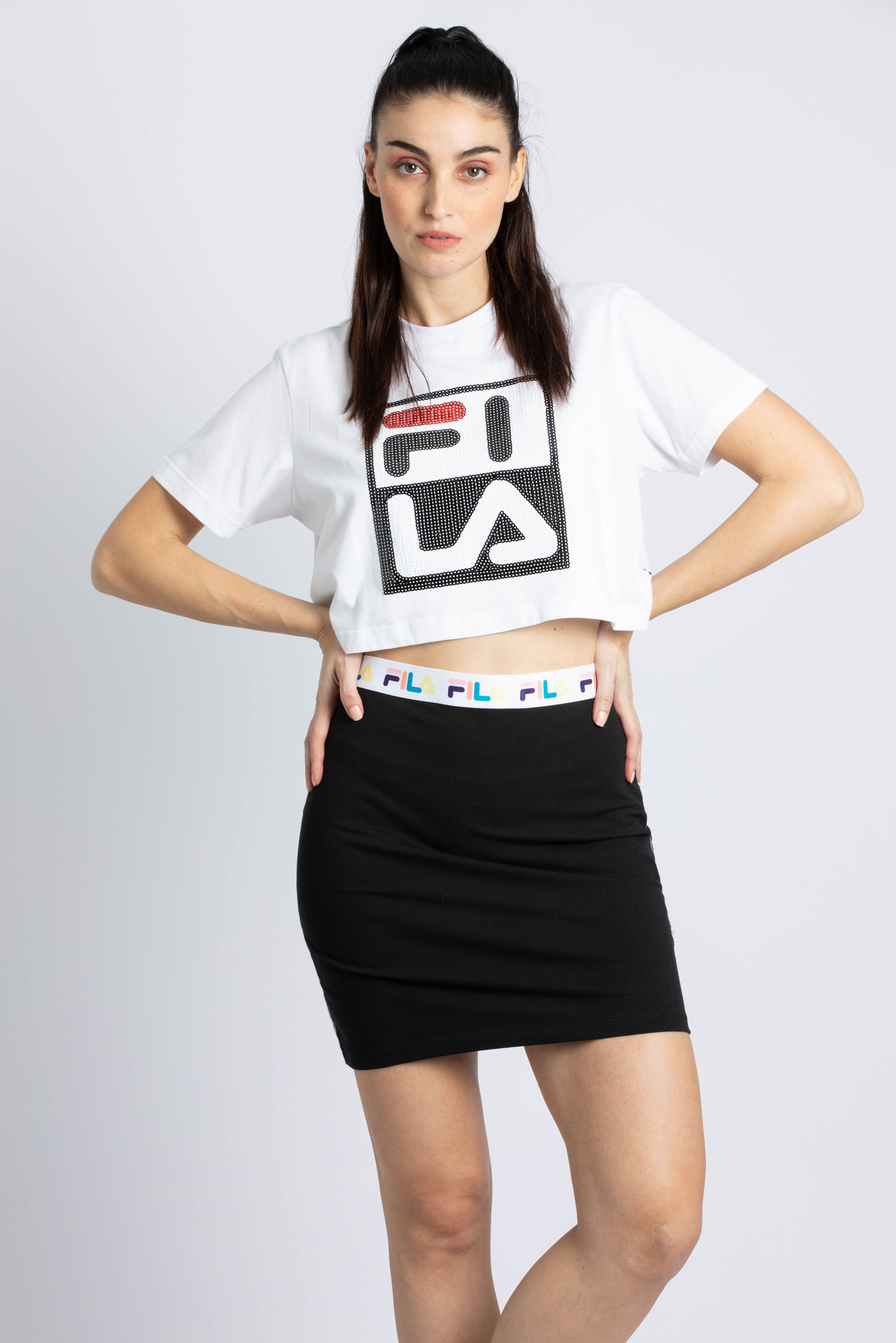 

FILA Ava Sequins Crop Top