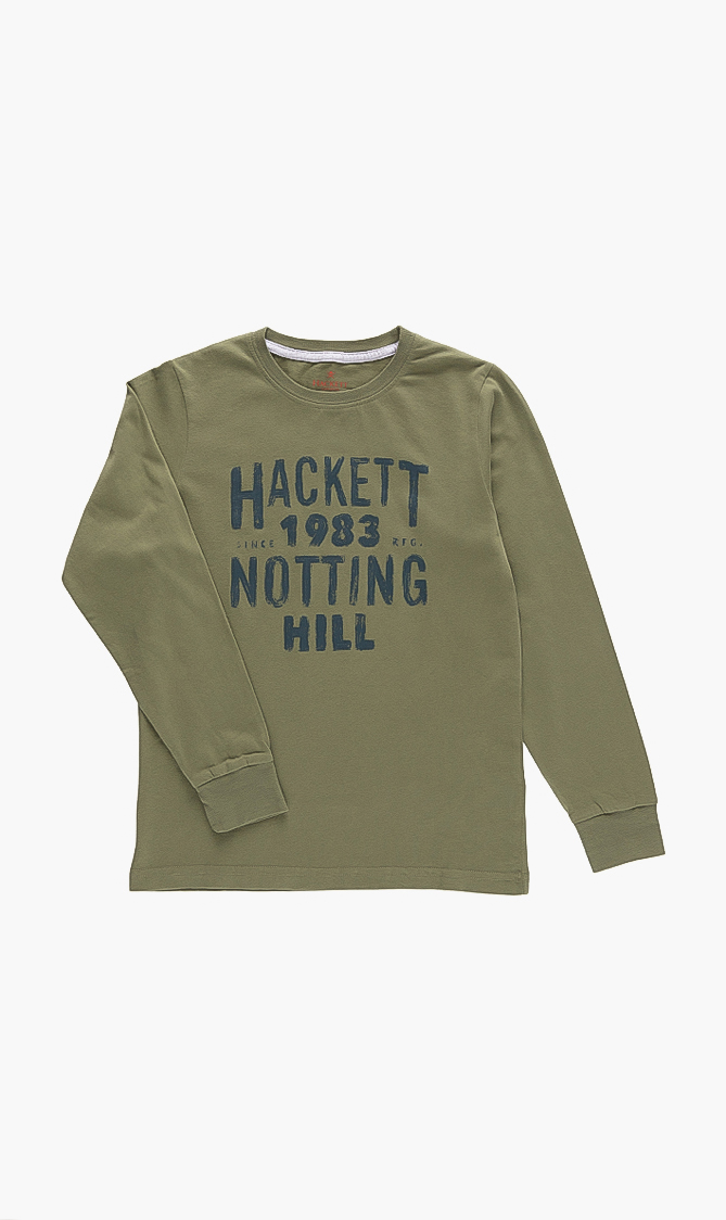 

Hackett London Notting Hill Logo Long Sleeve T-shirt