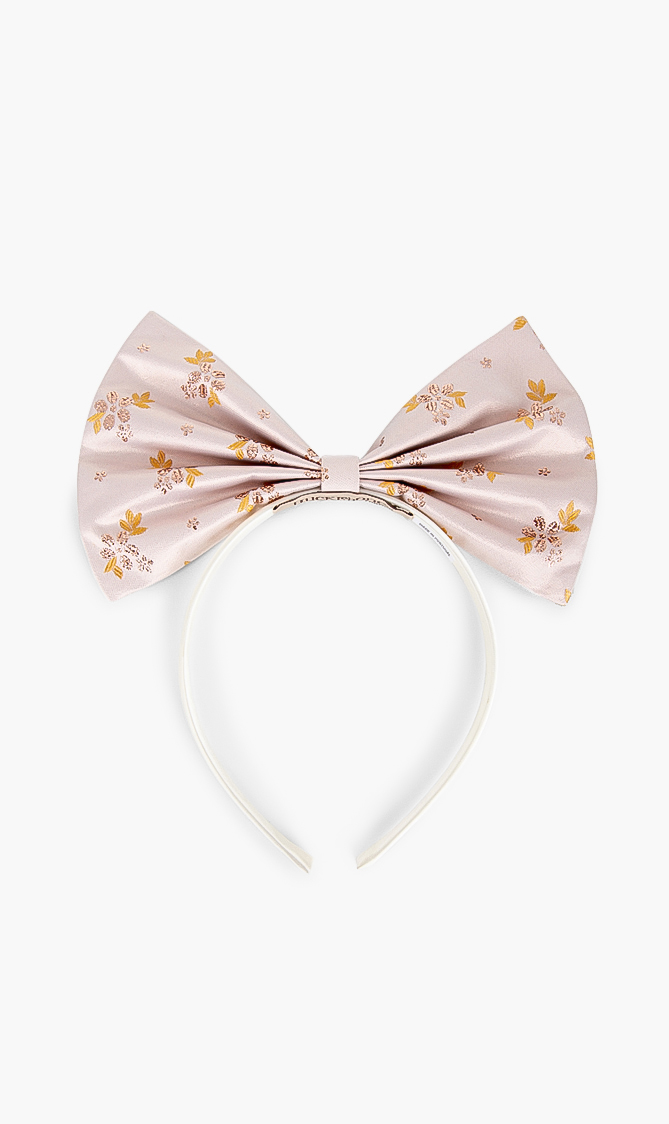 

Hucklebones Flower Printed Giant Bow Hairband