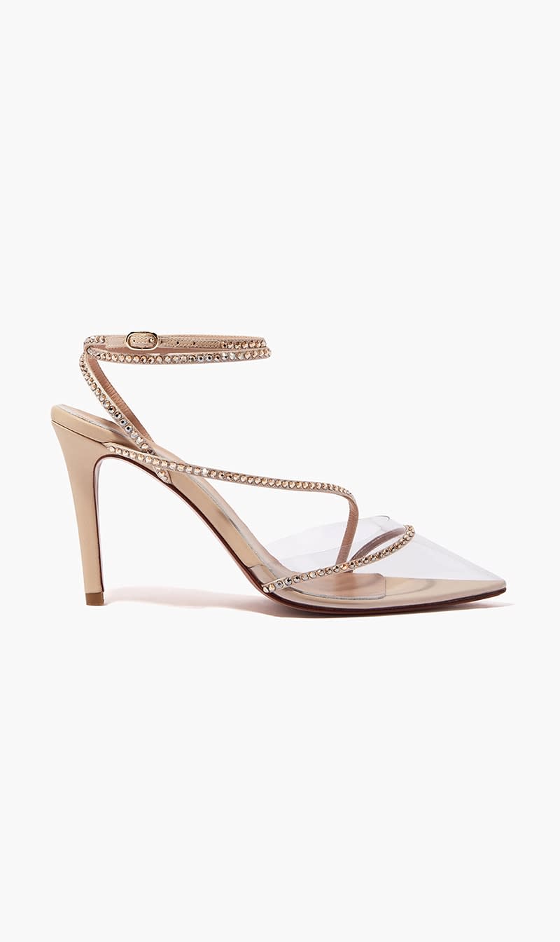 

Andrea Wazen Beige Dassy Sunset Pumps for Women | The Deal Outlet