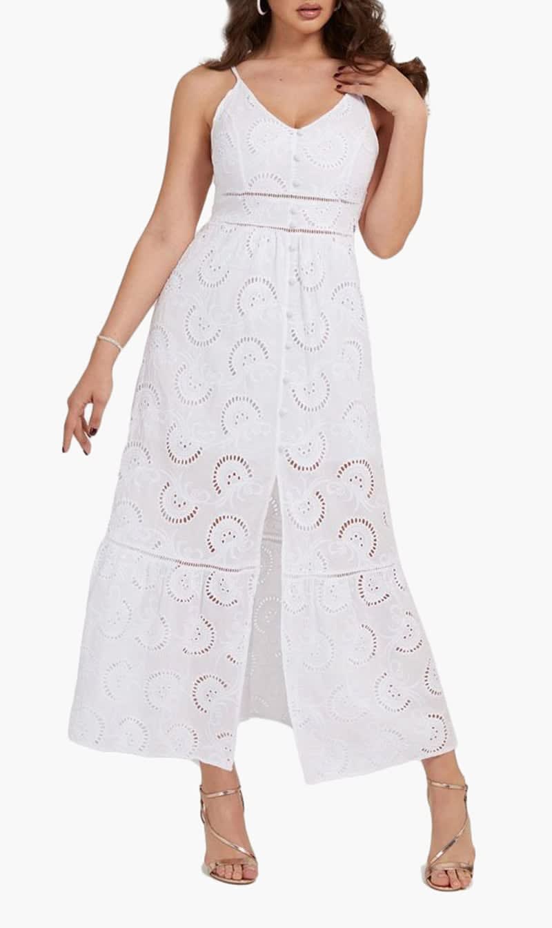 

Guess White Serafina Dress for Women | The Deal Outlet