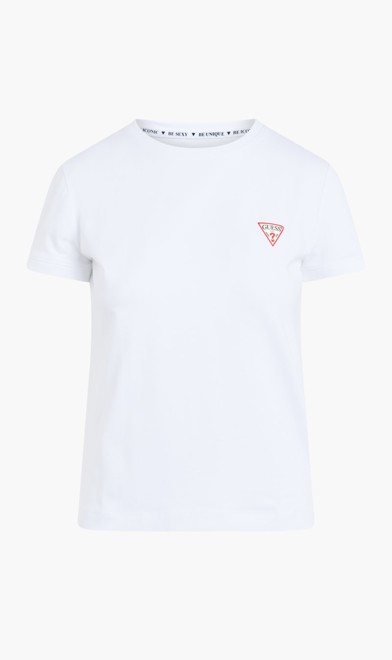 

Guess White Classic Logo Top for Women | The Deal Outlet