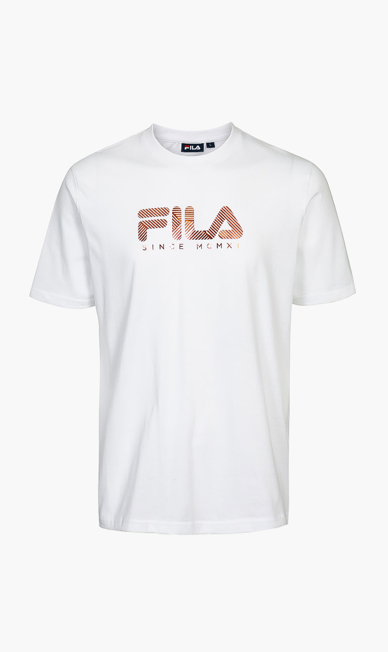 

Fila White Munro Logo Tee for Men | The Deal Outlet