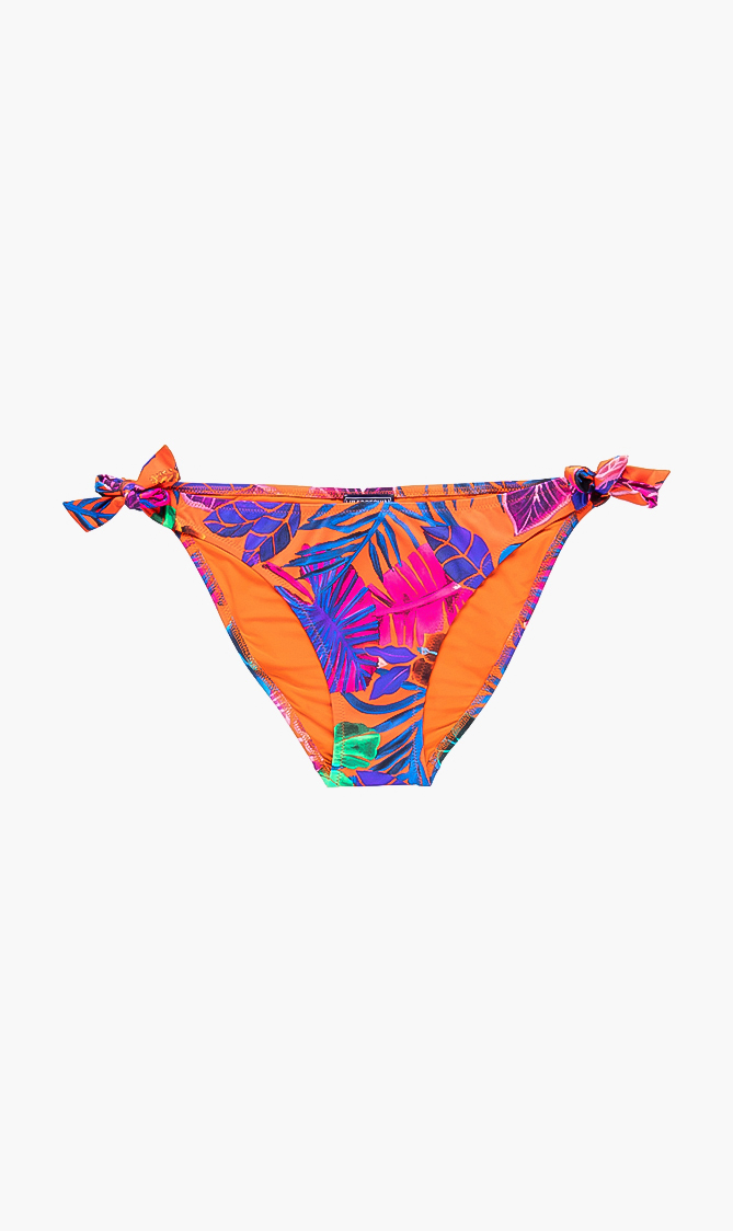 

Flamme Floral Print Bikini Bottom, Orange