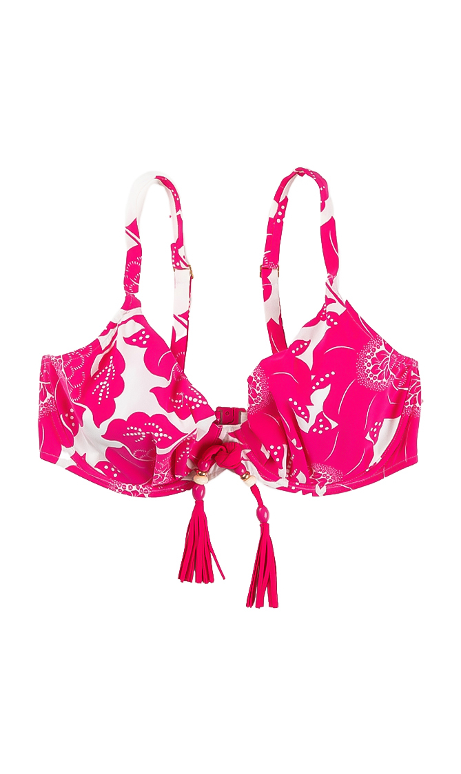 

CHANTELLE Moon Party Flower Underwire Triangle Bikini Top