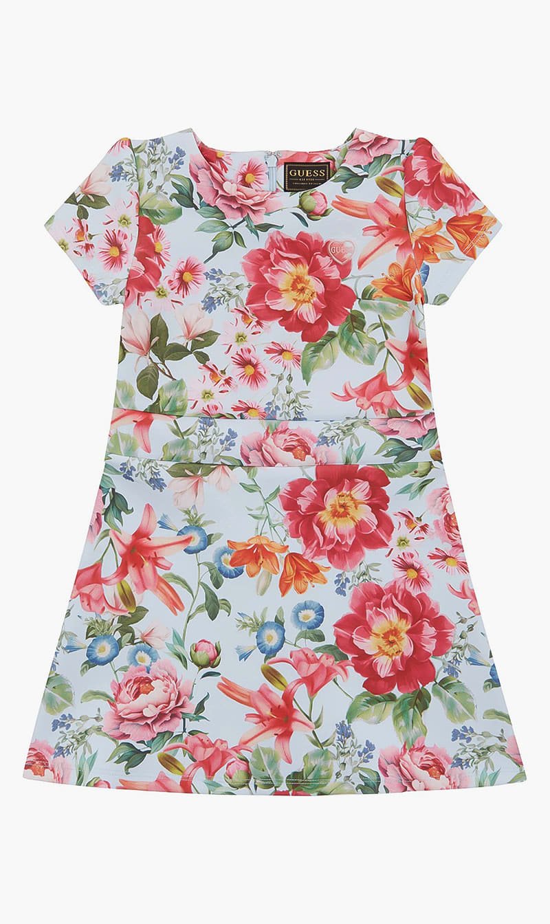 

Guess Multi-color Scuba Ss Dress for Girls | The Deal Outlet