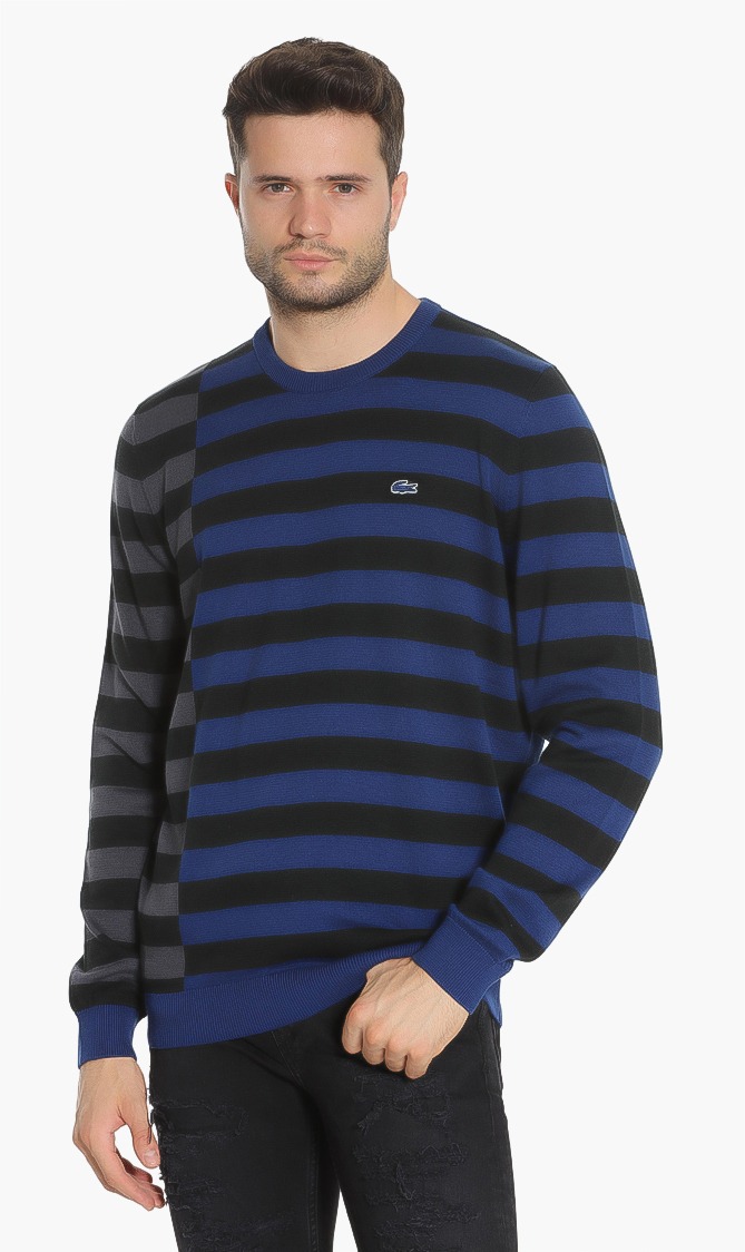 

Lacoste Stripped Panel Sweater
