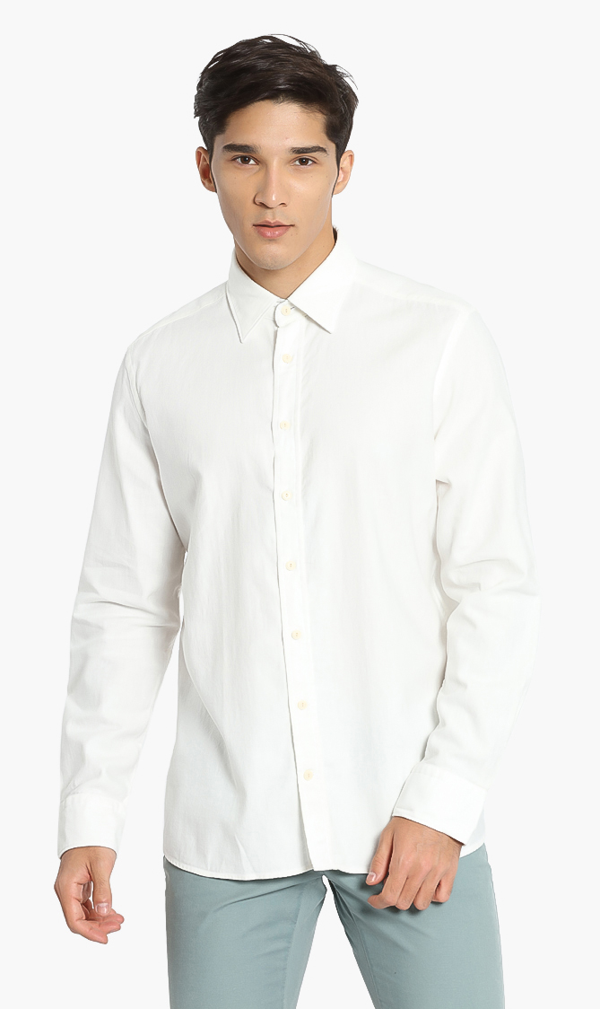 

Hackett London Plain Twill Jersey Slim Fit Shirt