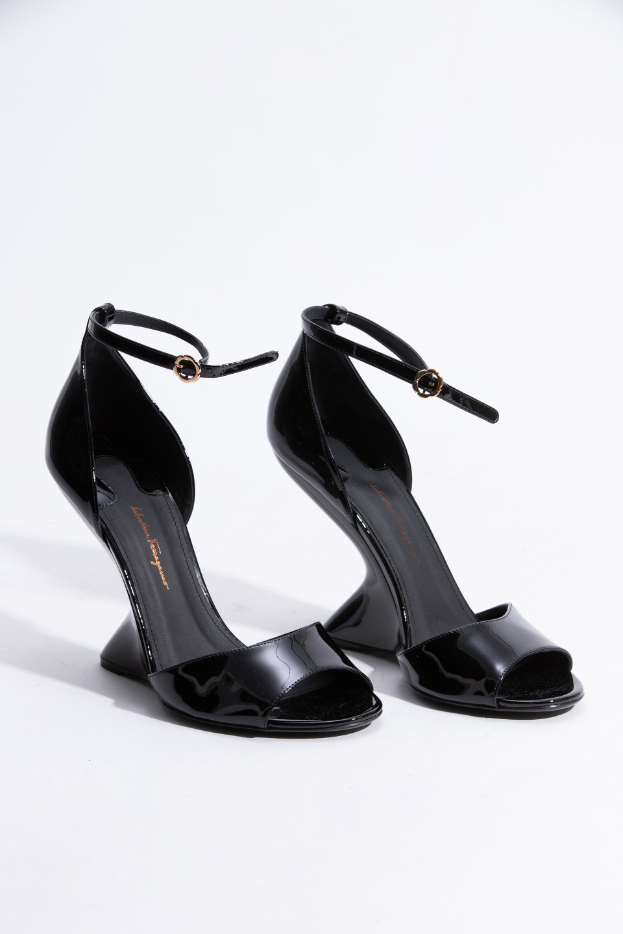 SALVATORE FERRAGAMO Todi Ankle Strap Wedge Sandals